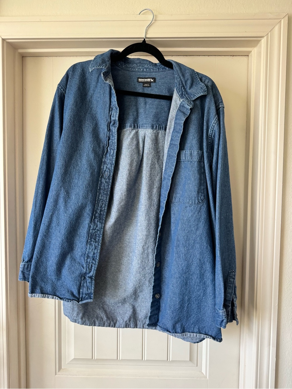 Eddie Bauer Medium Blue Denim Shirt Jacket